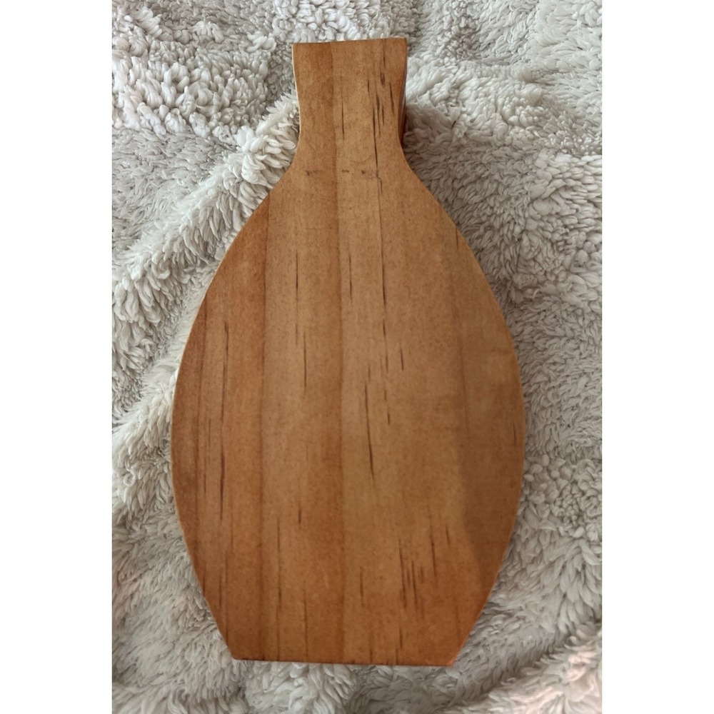 Hand-Crafted Wood Candle Holder Or Bud Vase Dried Or‎ Fresh Flowers MOD Design